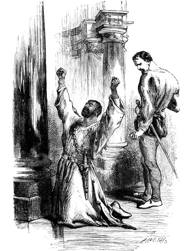 Scene fra Shakespeares Othello, 1800-tallet af Unbekannt