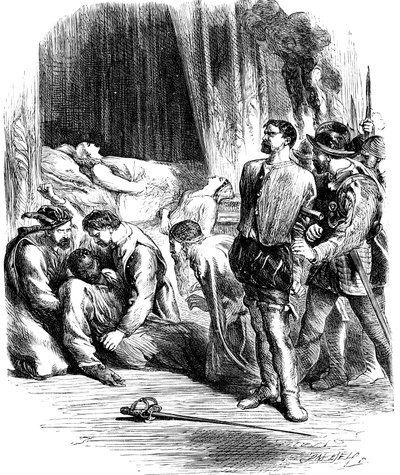 Scene fra Shakespeares Othello, 1800-tallet af Unbekannt