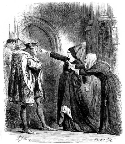 Scene fra Shakespeares Richard III, 1591 c1858 af Unbekannt