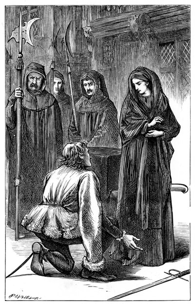 Scene fra Shakespeares Richard III, 1591 c1870 af Unbekannt