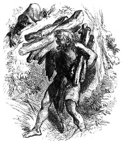 Scene fra The Tempest af William Shakespeare, 1856-1858 af Unbekannt