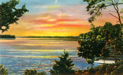 Scene på Lake Catawba, nær Charlotte, N.C., 1942. af Unbekannt