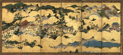 Scener i og omkring Kyoto, ca 1690 af Unbekannt
