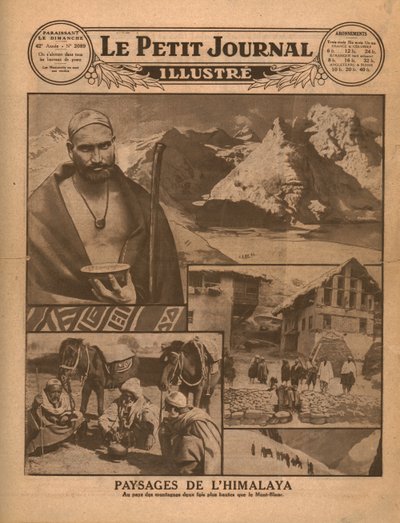 Scener i Himalaya, 1931. af Unbekannt
