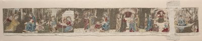 Scener af Jomfruens liv, fra et broderet alter foran, 1330