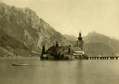 Ort Slot, Traunsee, Øvre Østrig, c1935. af Unbekannt