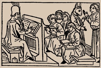 Skoletimer. Fra menneskelivets spejl af Rodericus Zamorensis, 1479 af Unbekannt