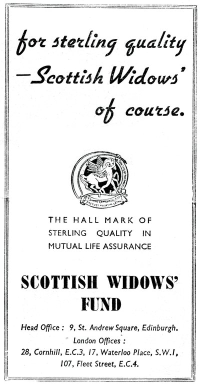 Scottish Widows Fund, 1938 af Unbekannt