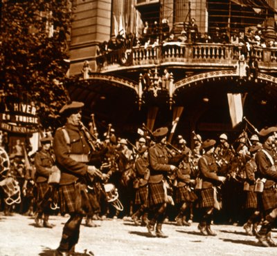 Skotske soldater, 14. juli 1919 af Unbekannt
