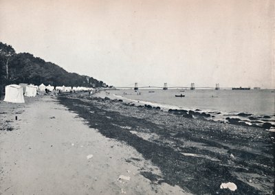 Havudsigt - Badestranden og Suspension Pier, 1895 af Unbekannt