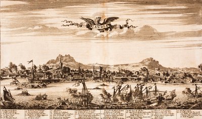 Søslag under belejringen af ​​Candia Fra: Scene of War, 1675. af Unbekannt