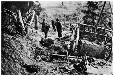 Andet slag ved Fredericksburg, amerikansk borgerkrig, 1863 1955 af Unbekannt