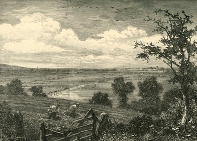 Sedgemoor, fra Middlezoy, 1898. af Unbekannt