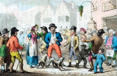 Sælger en kone til højstbydende, 1816 af Unbekannt