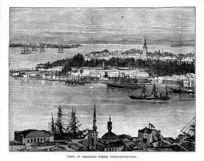 Seraglio Point, Konstantinopel, Tyrkiet, 1800-tallet af Unbekannt