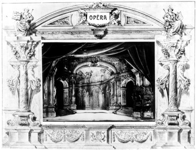 Scenografi til Mozarts Don Giovanni, 1875 af Unbekannt