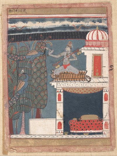 Setmalar Ragini: Folio fra en ragamala-serie Garland of Musical Modes, ca. 1630-40. af Unbekannt