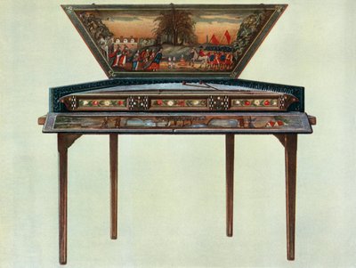 Dulcimer fra det syttende århundrede fra H. Boddingtons samling, 1948 af Unbekannt