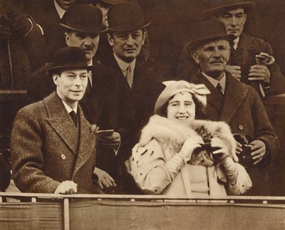 Deler en vittighed på Aintree, 1937 af Unbekannt