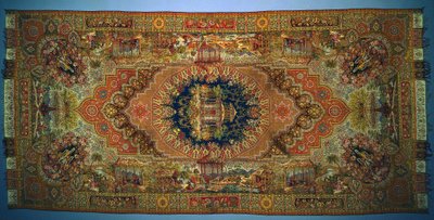 Sjal med genrescener, 1875-1899. af Unbekannt