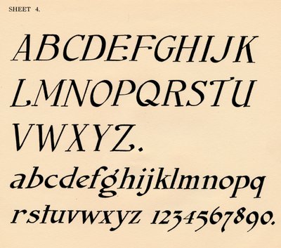 Ark 4, fra en portefølje af alfabeter, 1929 af Unbekannt