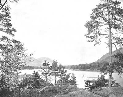 Shelving Rock Mountain, Lake George, New York State, USA, c1900. af Unbekannt