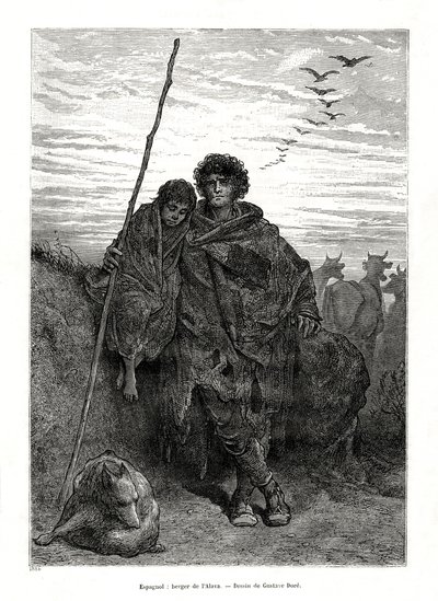 Hyrde af Alava, Spanien, 1886 af Unbekannt