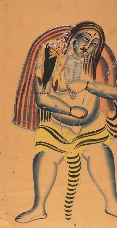 Shiva bærer liget af Sati, ca. 1865-75. af Unbekannt
