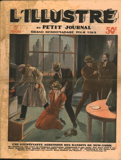 Chokerende røveri af banditter i New York, 1932. af Unbekannt