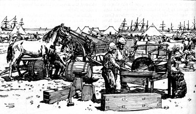 Shoeing Forge fra New South Wales Artillery ved Suakim, c1885, 1902 af Unbekannt