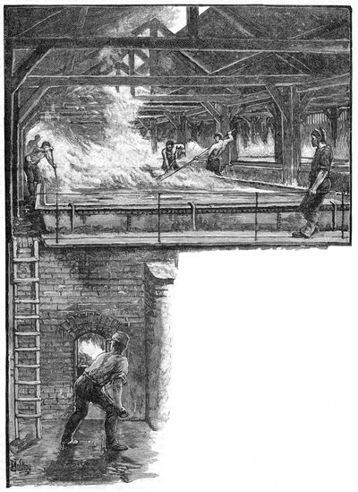 Skovlesalt ved South Durham Salt Works, 1884 af Unbekannt