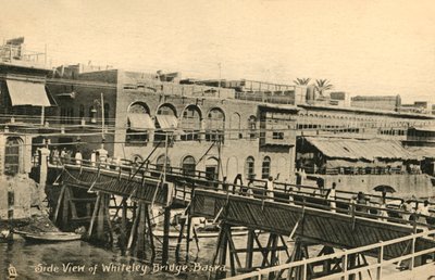 Set fra siden af Whiteley Bridge, Basra, c1918-c1939. af Unbekannt