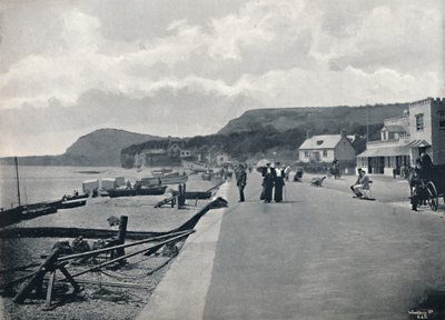 Sidmouth - The Promenade and Beach, 1895 af Unbekannt