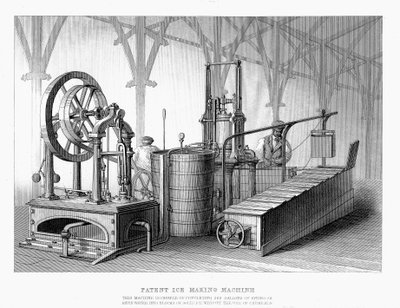 Siebe og Harrisons patent-isfremstillingsmaskine, 1862 af Unbekannt