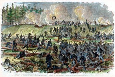 Belejring af Petersburg, Virginia, amerikansk borgerkrig, c1864-c1865 af Unbekannt