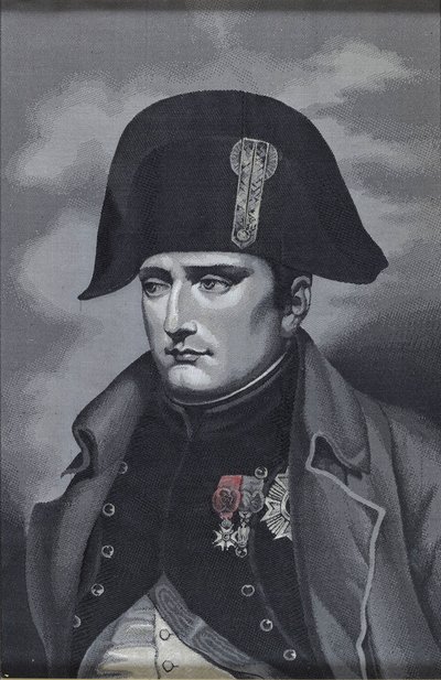 Silkevævningsportræt af kejser Napoléon I Bonaparte 1769-1821 af Unbekannt