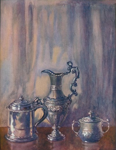 Silver Tankard, 1695, Kande, 1746, Kop og låg, 1658, c1800-tallet, 1920. af Unbekannt