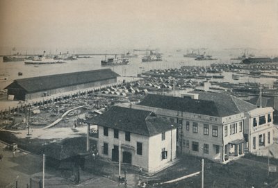 Singapores havn er altid fyldt med skibsfart af mange typer og nationaliteter, 1937 af Unbekannt