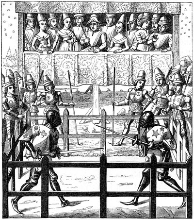 Enkeltkamp, 1400-tallet 1849 af Unbekannt