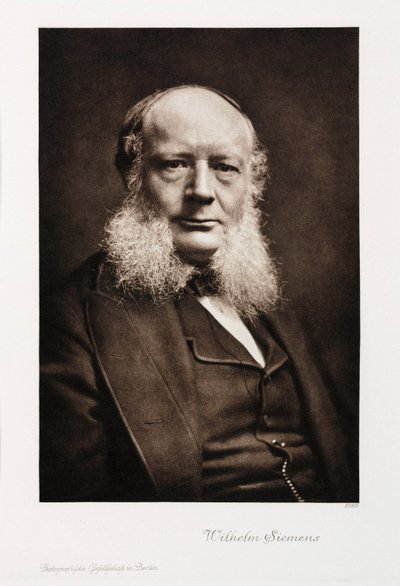 Sir Charles William Siemens, tysk ingeniør, c 1860-1870 af Unbekannt