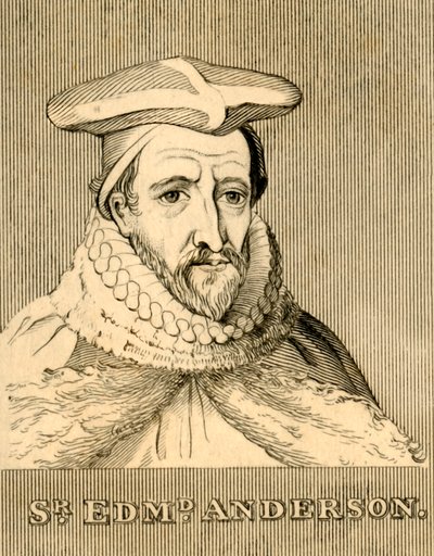 Sir Edmund Anderson, 1530-1605, 1830. af Unbekannt