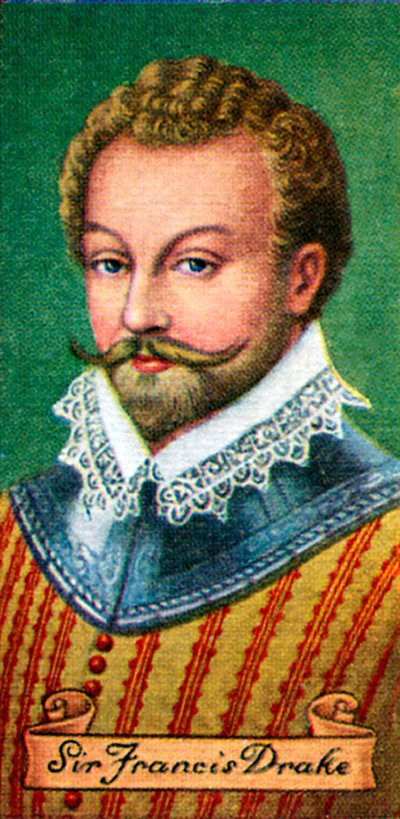 Sir Francis Drake, taget fra en række cigaretkort, 1935 af Unbekannt