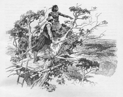 Sir Francis Drakes første syn på Stillehavet, 1578 1908 af Unbekannt