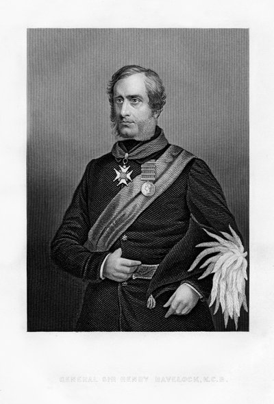 Sir Henry Havelock, britisk general, 1800-tallet af Unbekannt