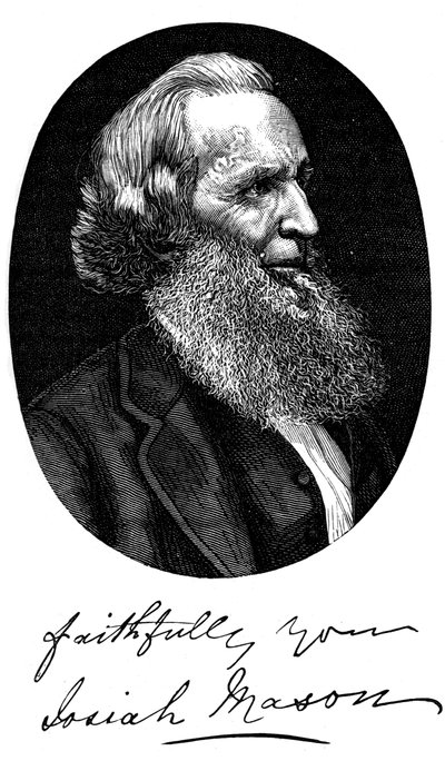 Sir Josiah Mason, engelsk pennefabrikant, c1880 af Unbekannt