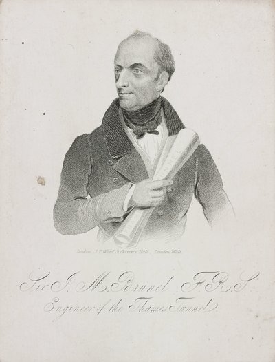 Sir Marc Isambard Brunel, franskfødt engelsk ingeniør og opfinder, c 1810