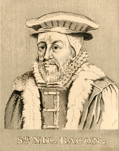 Sir Nicholas Bacon, 1510-1579, 1830. af Unbekannt