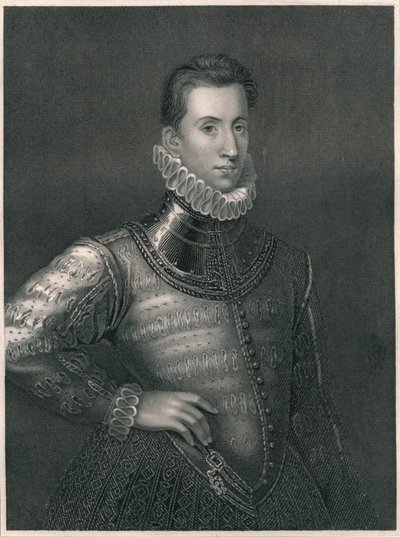 Sir Philip Sidney, c1576, begyndelsen af midten af det 19. århundrede. af Unbekannt