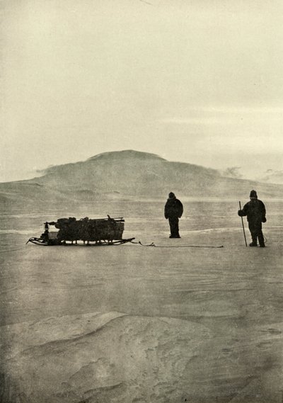 Slædekørsel på barrieren før solens tilbagevenden, c1908, 1909 af Unbekannt