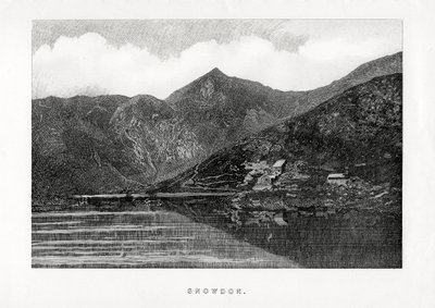 Snowdon, Wales, 1896 af Unbekannt
